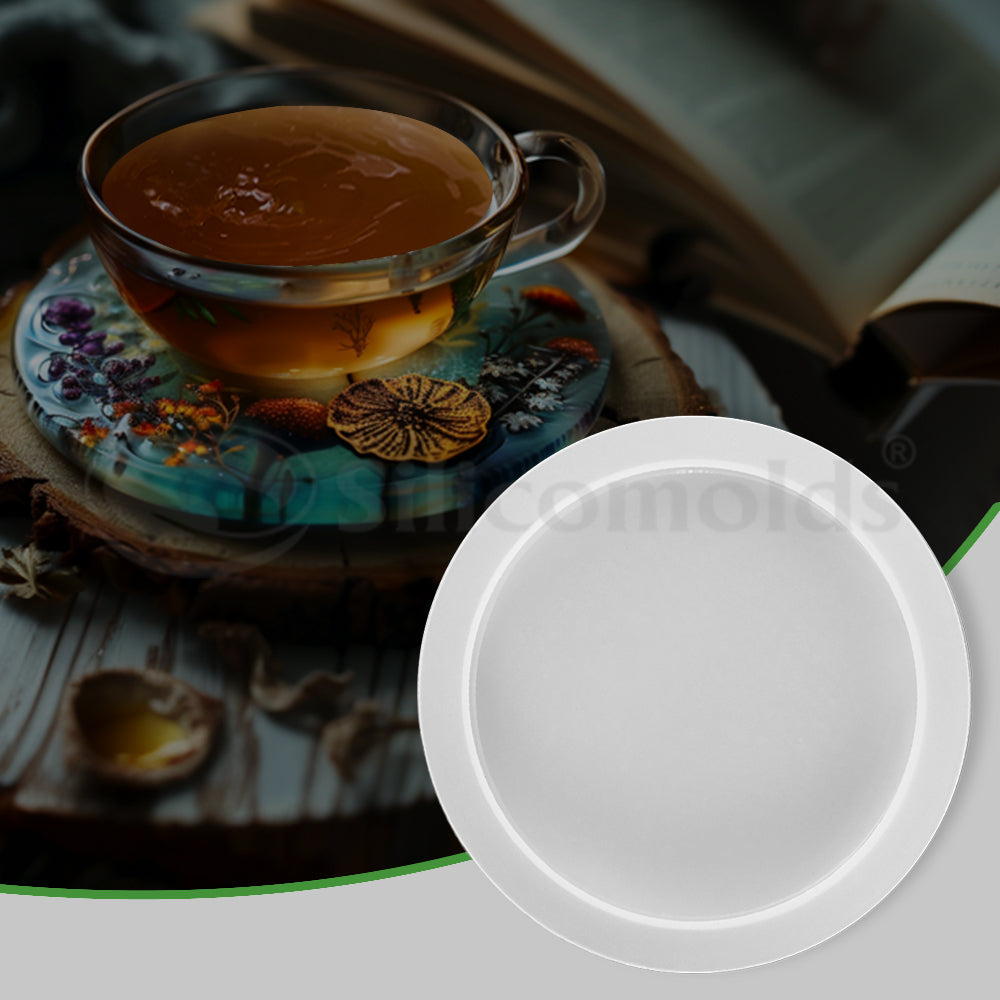 SILICOMOLDS SILICONE 3.5" COASTER MOLD ROUND URP053 RM